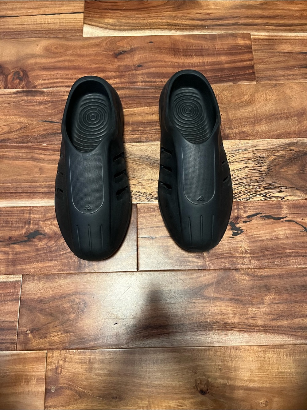 adidas Black Slip-On Foam Slides